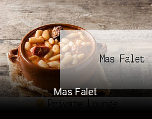 Reserve ahora una mesa en Mas Falet