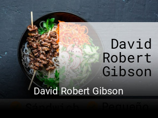 David Robert Gibson reserva de mesa