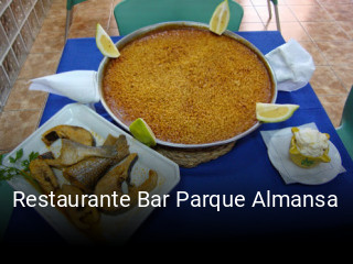 Reserve ahora una mesa en Restaurante Bar Parque Almansa