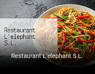 Restaurant L'elephant S.L. reserva