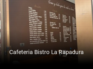 Cafeteria Bistro La Rapadura reserva