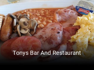 Reserve ahora una mesa en Tonys Bar And Restaurant