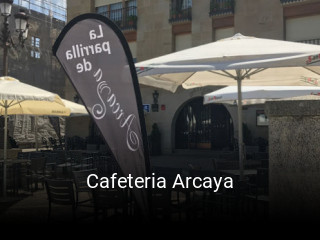 Cafeteria Arcaya reservar mesa