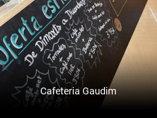 Cafeteria Gaudim reservar en línea