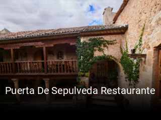 Reserve ahora una mesa en Puerta De Sepulveda Restaurante