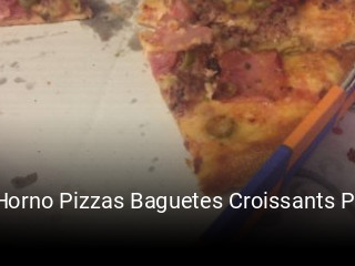 Reserve ahora una mesa en El Horno Pizzas Baguetes Croissants Pastas