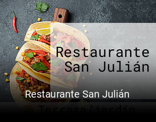 Restaurante San Julián reservar mesa