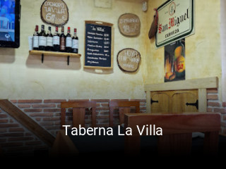 Taberna La Villa reserva de mesa