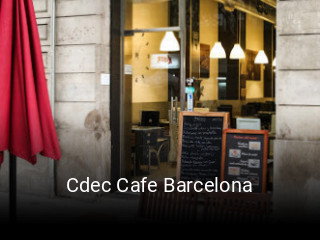 Reserve ahora una mesa en Cdec Cafe Barcelona
