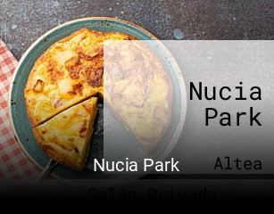 Nucia Park reserva de mesa