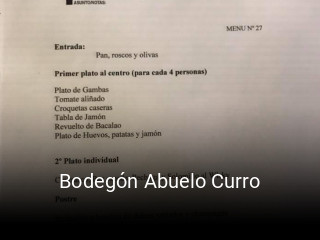 Bodegón Abuelo Curro reserva