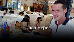 Casa Pepe reservar mesa