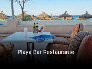 Reserve ahora una mesa en Playa Bar Restaurante
