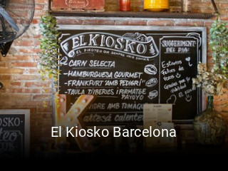 El Kiosko Barcelona reservar mesa