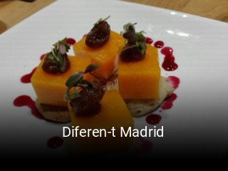 Diferen-t Madrid reservar mesa