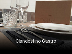 Clandestino Gastro reserva de mesa