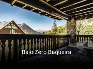 Bajo Zero Baqueira reserva de mesa