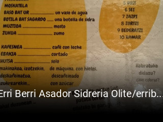 Erri Berri Asador Sidreria Olite/erriberri reservar en línea
