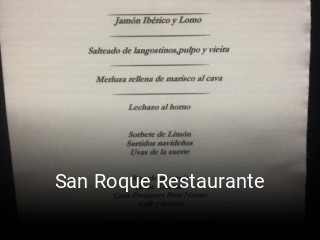 San Roque Restaurante reservar mesa