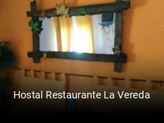 Reserve ahora una mesa en Hostal Restaurante La Vereda