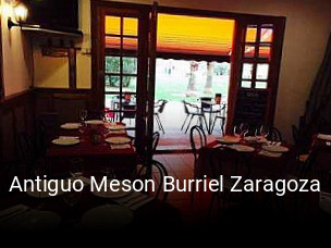 Reserve ahora una mesa en Antiguo Meson Burriel Zaragoza