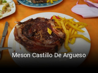 Meson Castillo De Argueso reserva de mesa