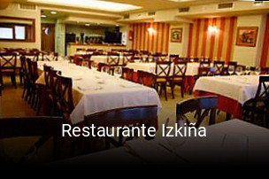 Restaurante Izkiña reservar mesa