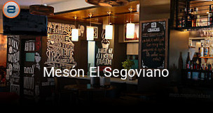 Reserve ahora una mesa en Mesón El Segoviano