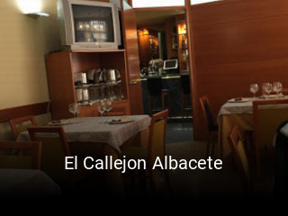 Reserve ahora una mesa en El Callejon Albacete