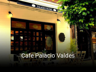 Cafe Palacio Valdes reserva de mesa
