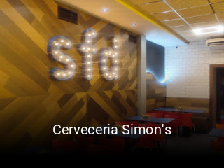 Cerveceria Simon's reserva de mesa