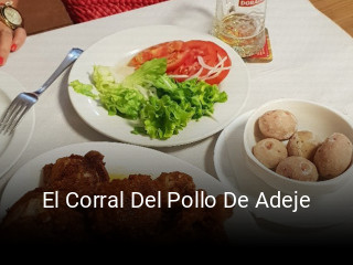 Reserve ahora una mesa en El Corral Del Pollo De Adeje