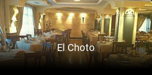 Reserve ahora una mesa en El Choto