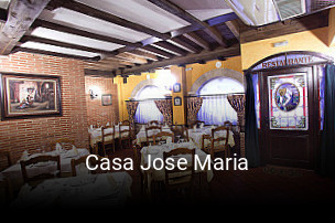 Casa Jose Maria reserva de mesa