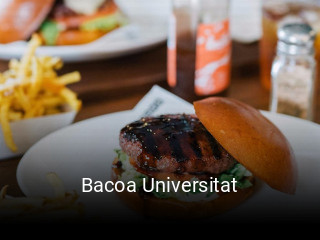 Reserve ahora una mesa en Bacoa Universitat