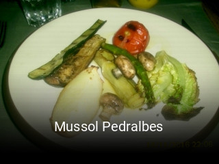 Mussol Pedralbes reserva de mesa