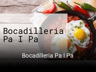 Bocadilleria Pa I Pa reserva de mesa