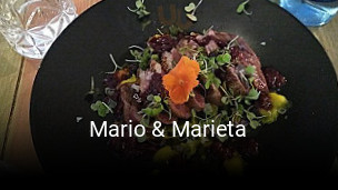 Reserve ahora una mesa en Mario & Marieta