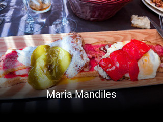 Maria Mandiles reserva de mesa