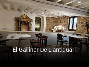 Reserve ahora una mesa en El Galliner De L'antiquari