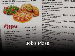 Bob's Pizza reservar en línea