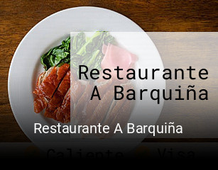 Restaurante A Barquiña reserva de mesa