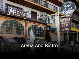 Arena And Bistro reserva