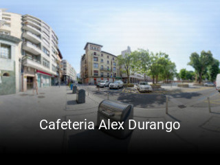Cafeteria Alex Durango reserva de mesa
