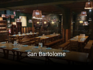 Reserve ahora una mesa en San Bartolome