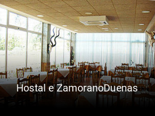 Reserve ahora una mesa en Hostal e ZamoranoDuenas