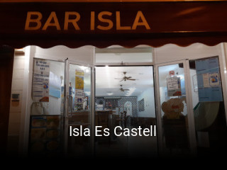 Isla Es Castell reserva de mesa