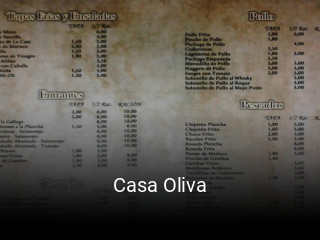 Reserve ahora una mesa en Casa Oliva