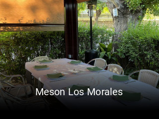 Meson Los Morales reserva de mesa