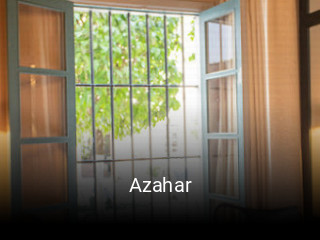Azahar reservar en línea